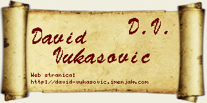 David Vukasović vizit kartica
